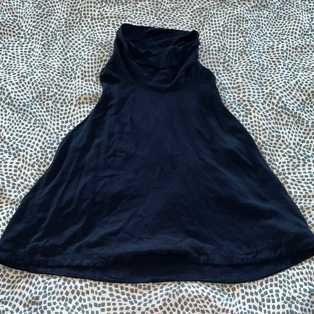 Mock neck strappy loose free people top